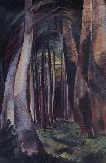 Emily Carr Wood Interior oil